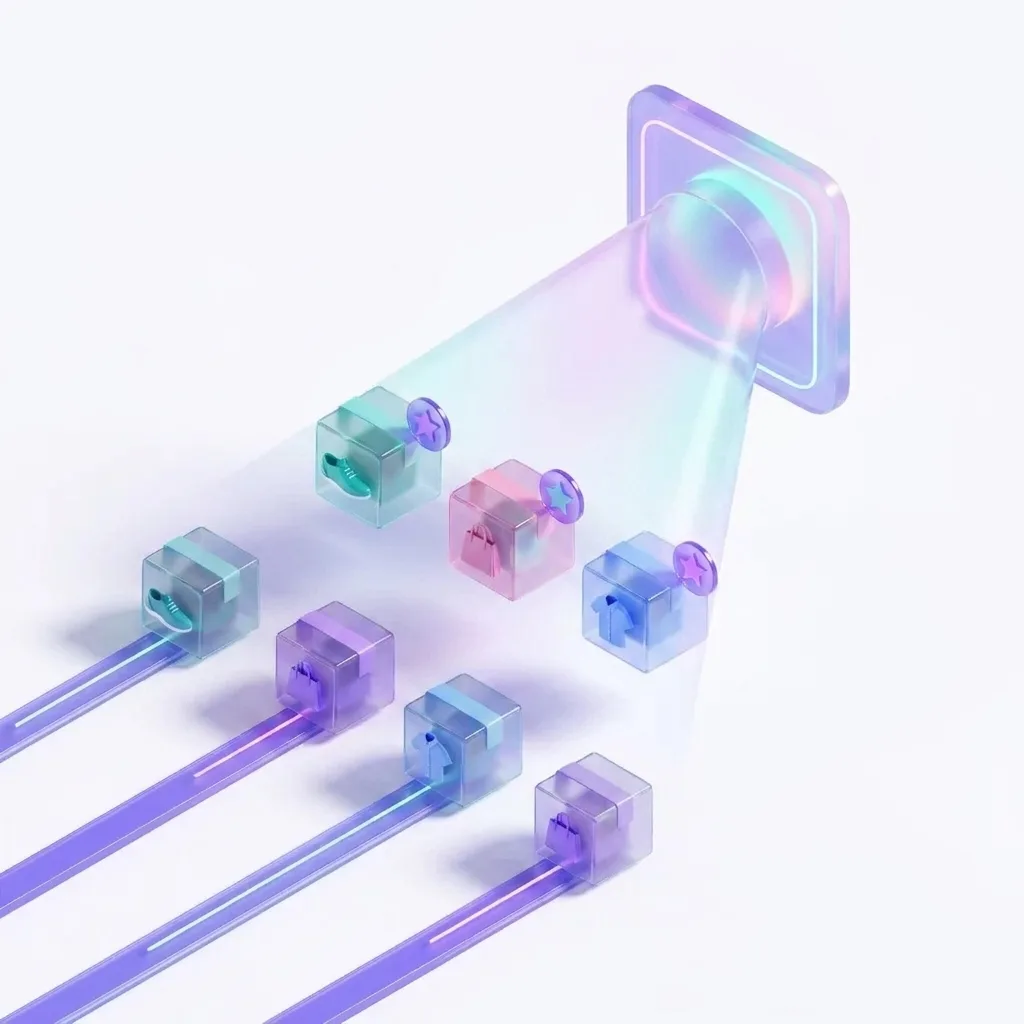 The AI picks the best, top products from your store's catalog for posts